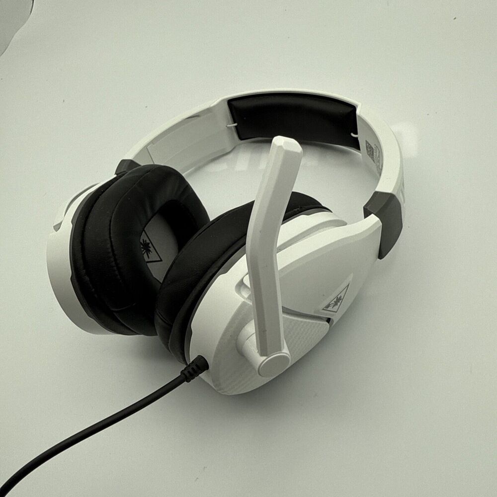 Turtle Beach Gaming Headset, White with Gray - Cables included